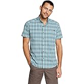 Eddie Bauer Mens Pack It Seersucker Short-Sleeve Shirt