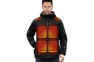 BEFAMALI Heated Jacket for Men with 7.4V/16,000mAh Battery Pack Included