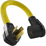 Conntek EV1050T NEMA 10-50P to NEMA 14-50R (Tesla Style) Adapter Cord compatible with Tesla Vehicles