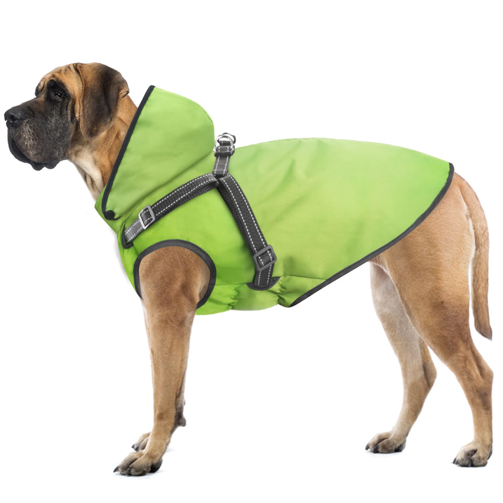 Mosucoirl Dog Raincoat & Hoodie - Waterproof, Reflective, Adjustable Rain Jacket for Small to Large Dogs & Puppies — image 1