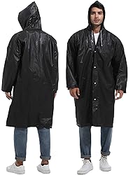 Borogo Rain Ponchos for Adults Reusable 2Pcs