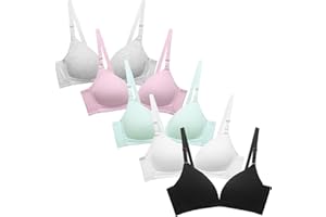 Happy Cherry Girls Teens Training Bras Lightly Padded Adjustable Sports Bra Starter Bras for Big Kids