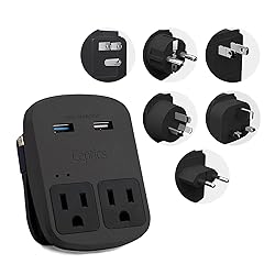 Ceptics World Travel Adapter Kit - QC 3.0 Dual USB