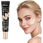 O'CHEAL Lightweight CC Cream with SPF 50+ Color Correcting Foundation | Natural Finish Makeup for Even Skin Tone, Tinted Moisturizer with Spf , Buildable Coverage Face Base for Daily Wear (Ivory)