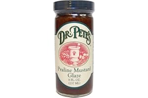 Dr. Pete's Original Gourmet Praline Mustard Glaze (Pack of 2) 8 oz Jars