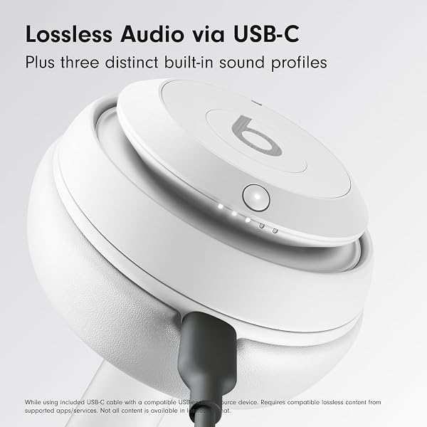 BEATS STUDIO PRO – PREMIUM WIRELESS OVER-EAR HEADPHONES- UP TO 40-HOUR BATTERY LIFE, ACTIVE NOISE CANCELLING, USB-C LOSSLESS AUDIO, APPLE & ANDROID COMPATIBLE – MATTE WHITE