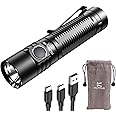 KLARUS G15 4000 High Lumen Pocket EDC Flashlight, 2A USB-C Fast Rechargeable, 200 Hours Long Lasting Compact Flash Light with Clip, IPX8 Waterproof, Portable for Camping, Inspection, Patrol, Emergency