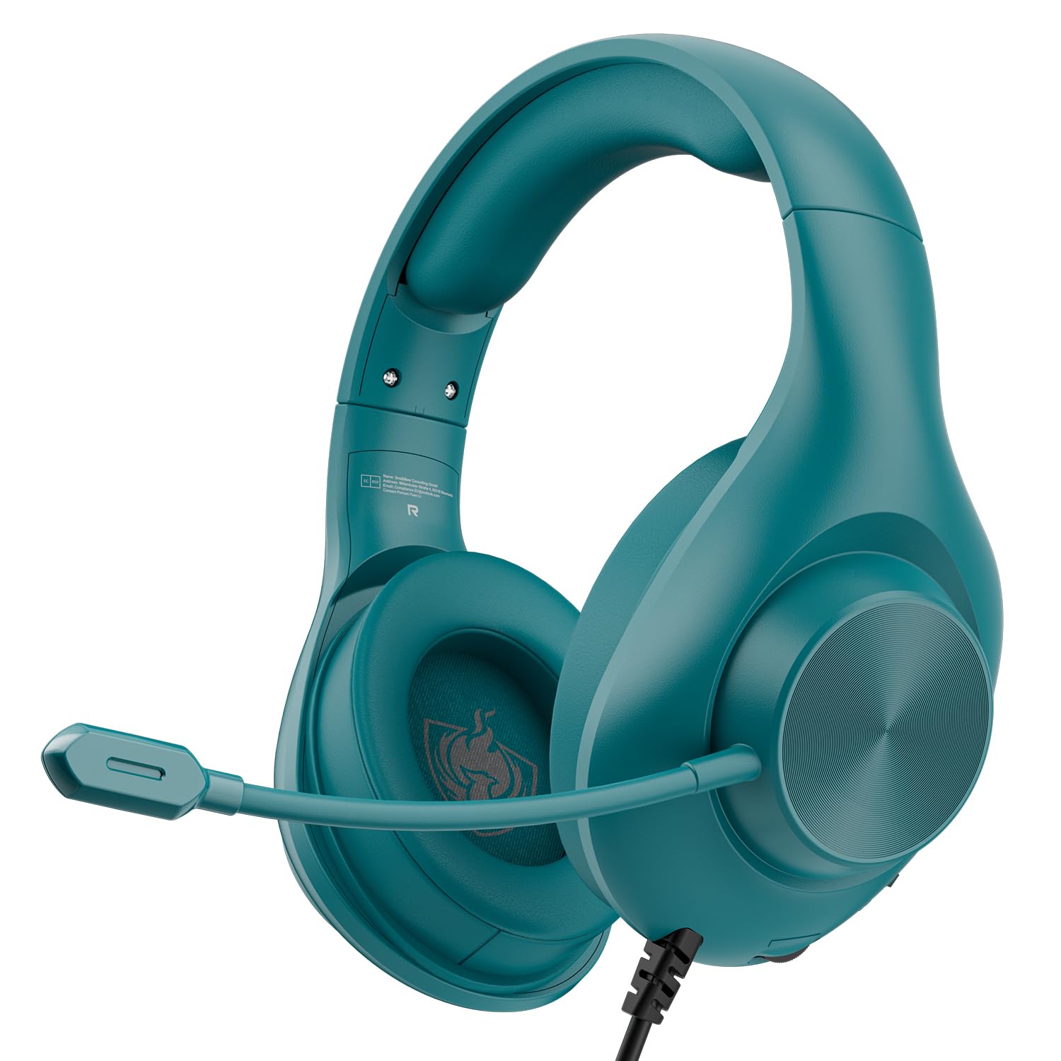Gaming Headset for PS5 PS4 PC, Wired Headsets with 7.1 Surround Sound, H-7 Gaming Over Ear Headphones with Noise Cancelling Flexible Mic Memory Earmuffs, for PC/PS5/PS4/XboxSeries X/S/Switch（Green）