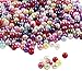 SHAN RUI 1000pcs 4mm Assorted Color Small Imitation Glass Pearl Beads for Jewelry Making Crafts for kids DIY Necklace, Bracelet