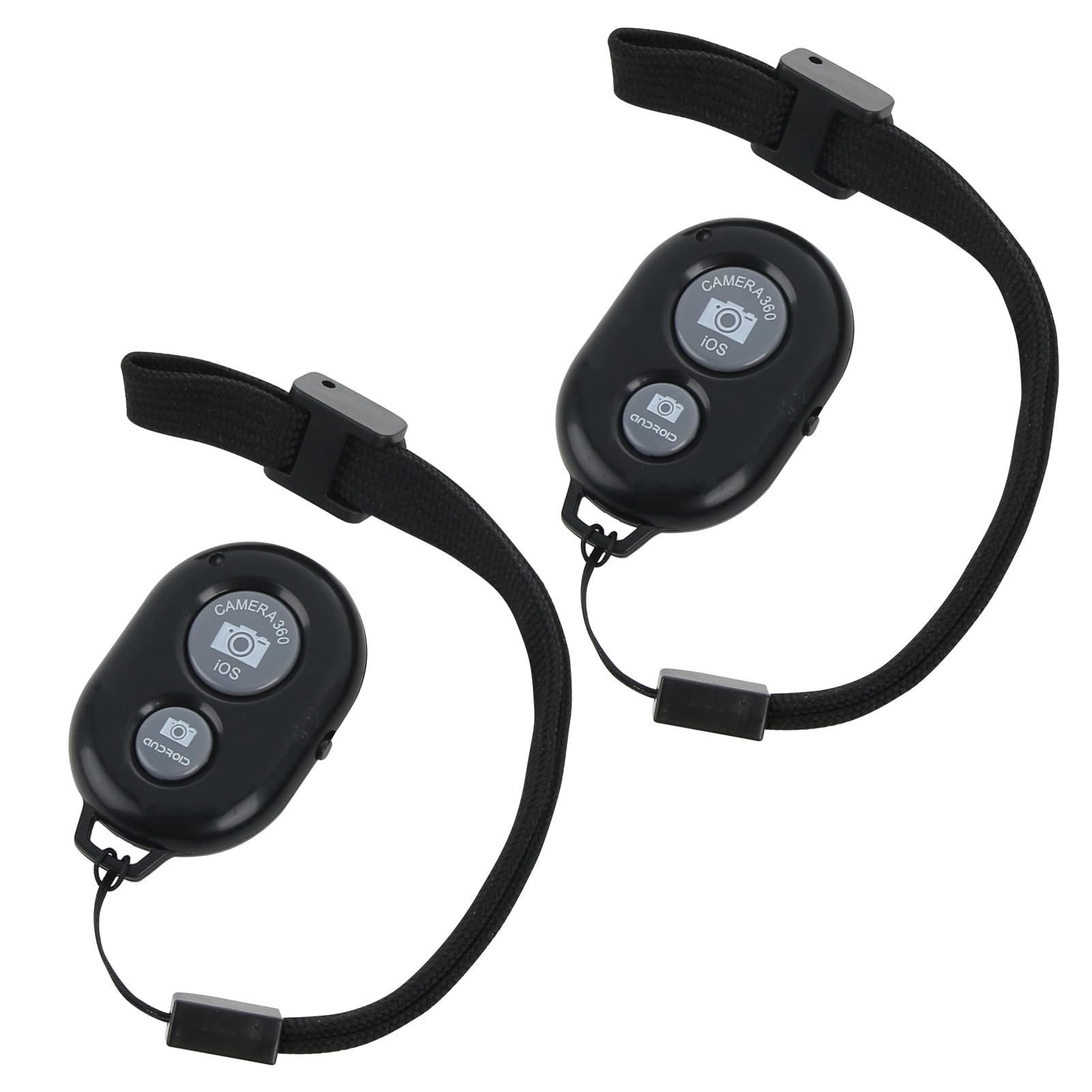 2 PCS Bluetooth Remote Control for Selfie, with Wrist Strap, Wireless Bluetooth Camera Shutter Remote Control, Compatible with all IOS and Android Devices with Bluetooth