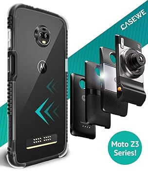 Casewe - Funda para Motorola Moto Z3 Play/Bumper Protector ...