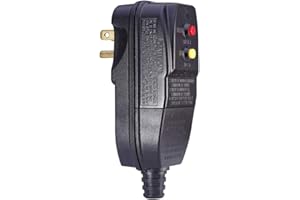 WELLONG Replacement GFCI Plug for Pressure Washer Pool Pump 15Amp 3 Prong Circuit Breaker Outdoor Waterproof Auto-Reset 120V