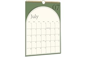 PIOOJK Aesthetic 2024-2025 Wall Calendar - Runs From July 2024 to June 2025, The Perfect 12 Months Modern Hanging Calendar, Thick Paper, Perfect for Monthly Organizing & Planning, 10"×14.7"