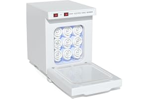 VERYTOP Hot Towel Warmer for Spa, Thermostatic Towel Heater, 2-in-1 Professional Mini Towel Warmer, Beauty Salon and Spa Towel Warmers for Facial.(5L-White)