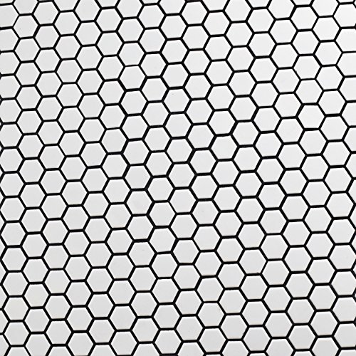 image for SomerTile FDXMHMW Retro Hex Porcelain Floor and Wall Tile, 10.25