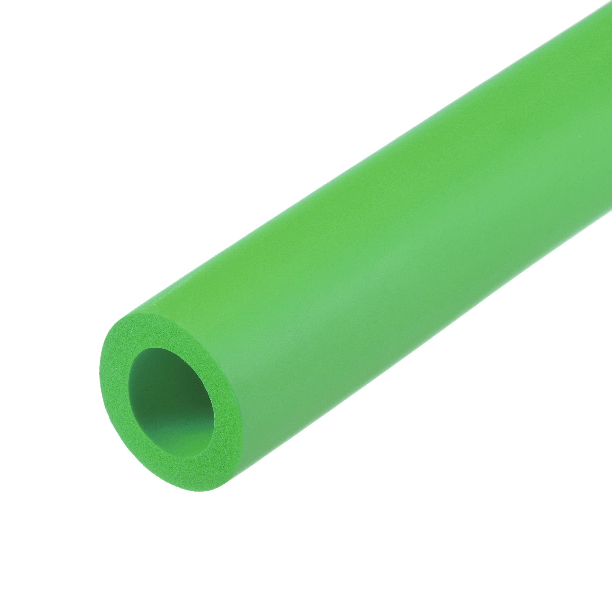 sourcing map Foam Tubing for Handle Grip Support, 18mm ID 30mm OD 1m Length Green