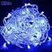 Autolizer 100 LED BLUE Fairy String Lights Lamp for Xmas Tree Holiday Wedding Party Decoration Halloween Showcase Displays Restaurant or Bar and Home Garden - Control up to 8 modes