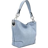 Hobo Shoulder Bag with Big Snap Hook Hardware