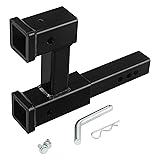 Black Dual Hitch Extender, Trailer Hitch Extension