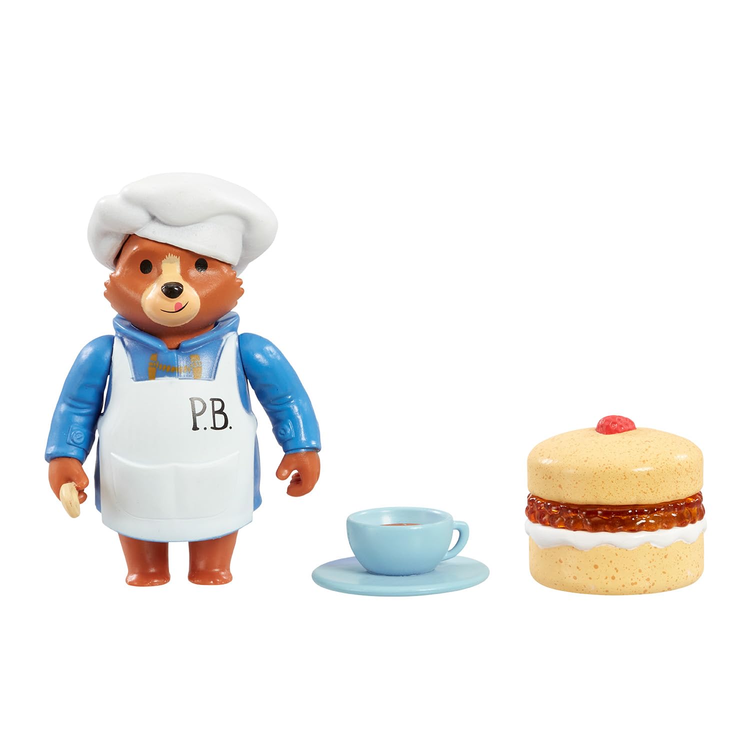 Rainbow Designs Paddington Bear Toy - Teatime Treats Pretend Playset - Chef Paddington, Cake & Treats - Imaginative Cooking Set, Blue, Multicolored