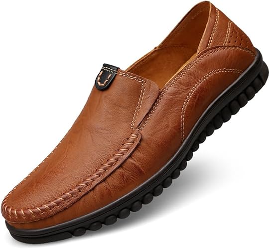 Amazon イノヤ スリッポン メンズ 革靴 牛革 カジュアル靴 モカシンシューズ 柔軟 通気穴 メッシュ 通気性 ローファー 歩きやすい ビジネスシューズ 父の日 プレゼント 防臭 メンズ 紳士靴 ローファー スリッポン