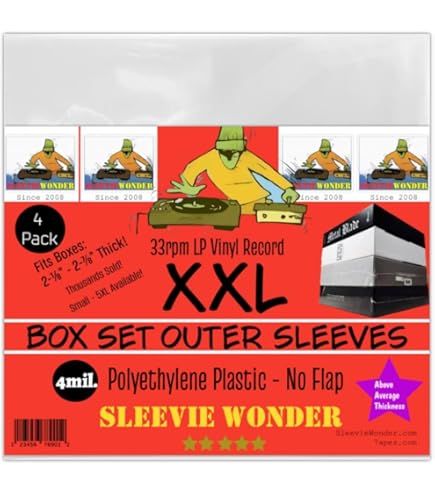 Amazon.com: Sleevie Wonder XXL Box Set Sleeves (8) No Flap 4mil Amazon.com: Sleevie Wonder XXL Box Set Sleeves (8) No Flap 4mil