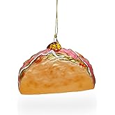 Taco Glass Christmas Ornament