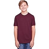 Core 365 Youth Fusion ChromaSoft™ Performance T-Shirt XS BURGUNDY
