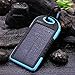Solar Charger,Dizaul 5000mAh Portable Solar Power Bank Waterproof/Shockproof/Dustproof Dual USB Battery Bank for cell phone,iPhone,Samsung,Android phones,Windows phones,GoPro Camera,GPS and More