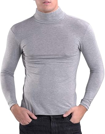 playera cuello tortuga hombre