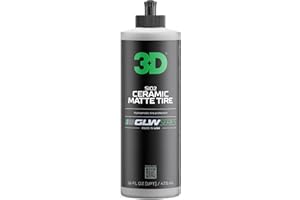 3D GLW Series SiO2 Ceramic Matte Tire Shine | Deep Matte Finish Tire Protectant | Hydrophobic & UV Resistant | Anti-Fade, No 