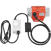 JIAWANSHUN 30W Concrete Vibrator Motor 110V AC 3600RPM Single Phase Screen | Compact Design with Speed Controller, Waterproof Rated, Stable 3600RPM, for Concrete Screen &amp; Sand Shaker