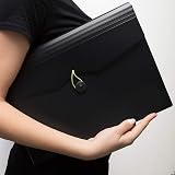 D.RECT Expandable File 12 Compartments A4 Black Document Organizer view 4