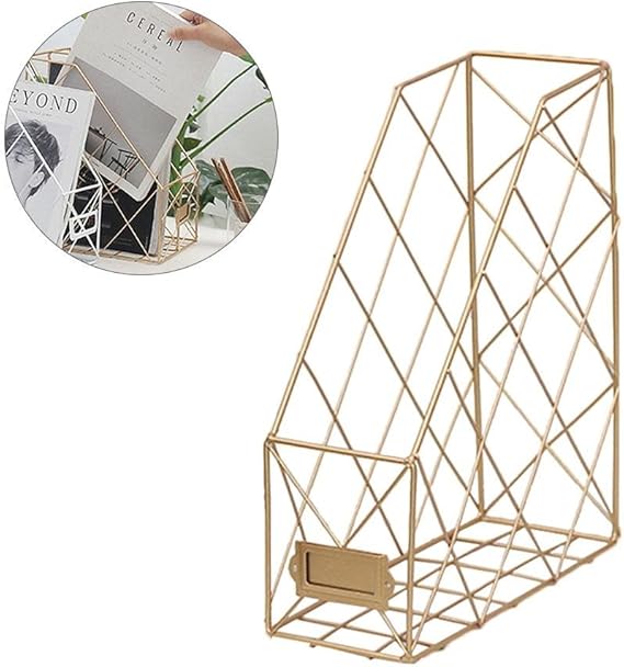 Chengstore Revistero Archivador, Rejilla Única Metal Revista Periódicos