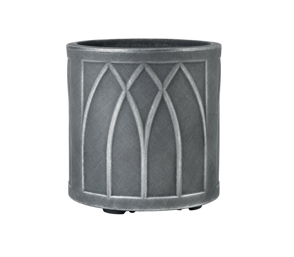 Stewart 5120031 32 cm Round Versailles Planter - Pewter