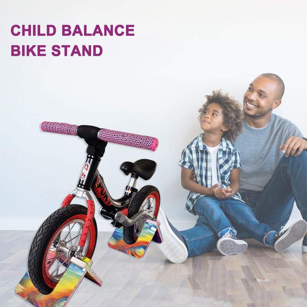 Finelyty Children's Balance Bike Stand Foldable Portable Bike Balance Bicycle kickstand for 10-12in Balance Bike Bike Accessories for Kid