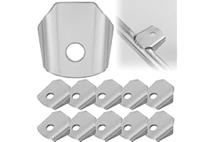 ALVKTORA 10 PCS Trick Tabs, Weld Tabs 3/8" Hole,1-3/4" Length & Width, Trick Tabs, Shock Tabs, Steel Universal Weld On Tab Axle for Shock Mounts, Trailers & Roll Cages