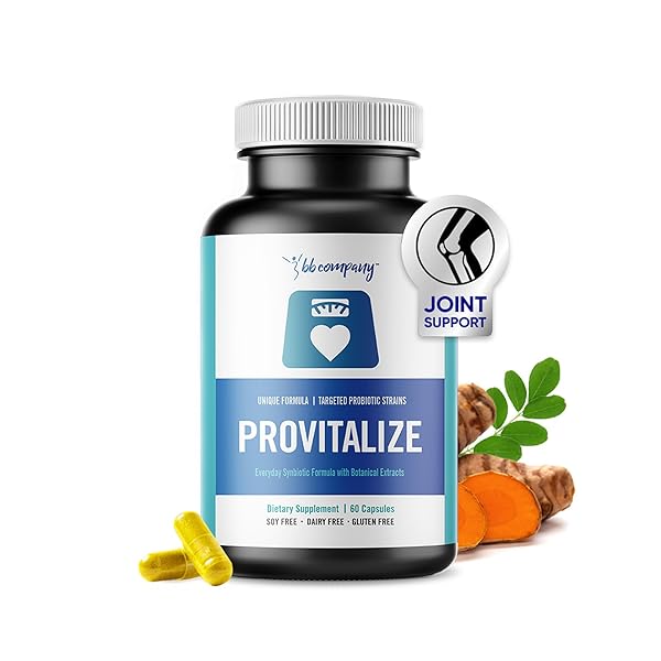 BB COMPANY PROVITALIZE | PROBIOTICS FOR WOMEN, MENOPAUSE | JOINT SUPPORT, SEXY MIDSECTION CURVES, DIGESTIVE HEALTH, MENOPAUSE BLOAT | TURMERIC CURCUMIN MORINGA | PACKAGING VARY | 60 CT