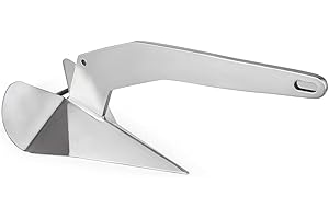 ISURE MARINE Stainless Steel Delta/Wing Style Boat Anchor Heavy Duty Triangular Anchor 11lb / 13lb / 16lb /17.5lb / 22lb / 33lb / 35lb Wing Style Triangle Anchor