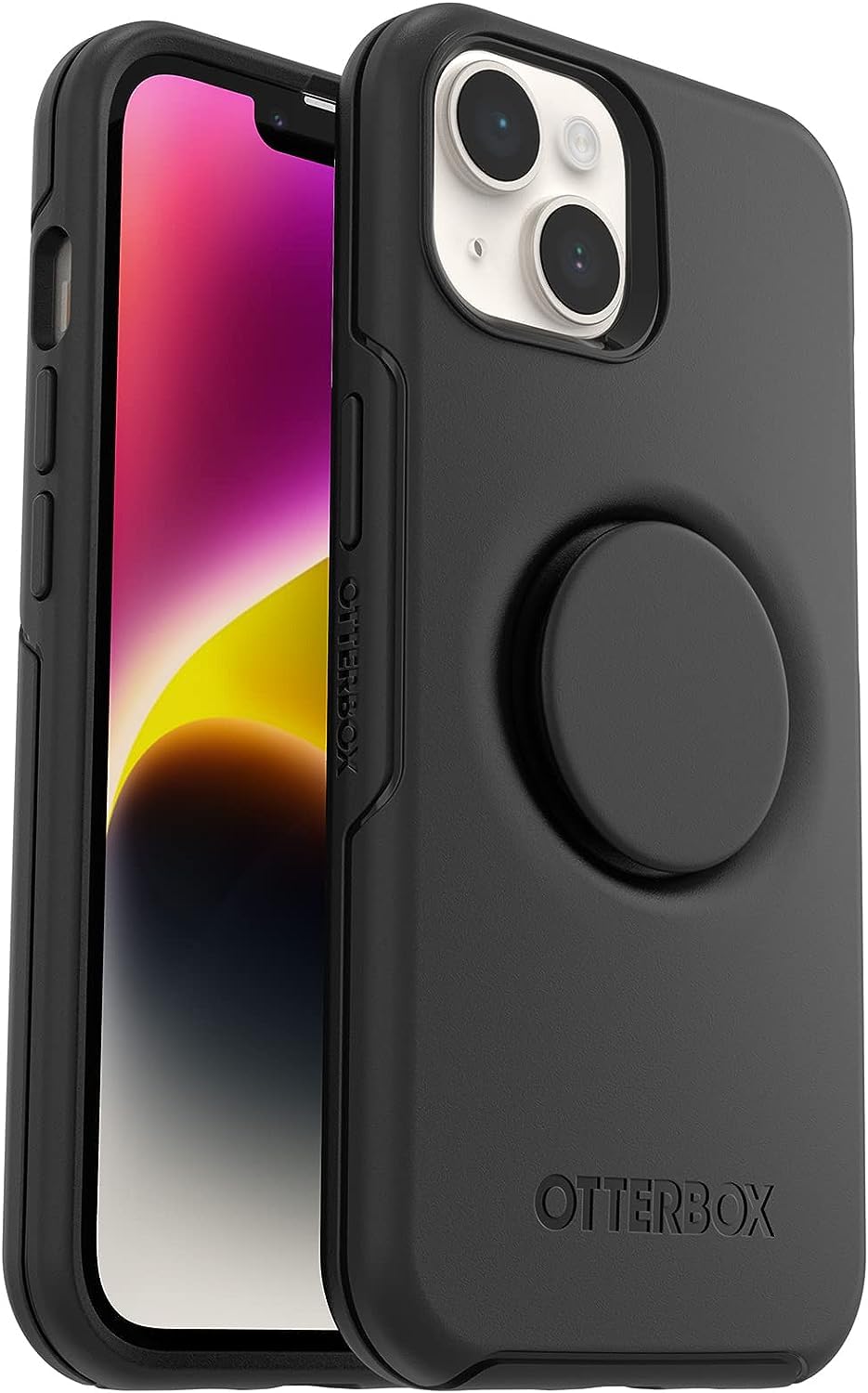 OtterBox + Pop Symmetry Series Case for iPhone 14 Plus (Only) Non-Retail Packaging - Black