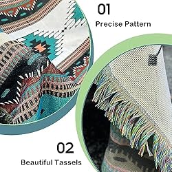 Hopstar Aztec Throw Blanket Navajo Indian Blankets