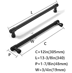 khtumeware Appliance Pulls Matte Black 12