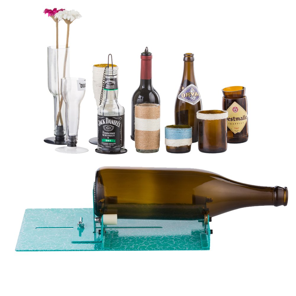 Glass Bottle Cutter, Stained Glass Cutting Tool Kit Glass Wine Jar Etching for DIY Glassware