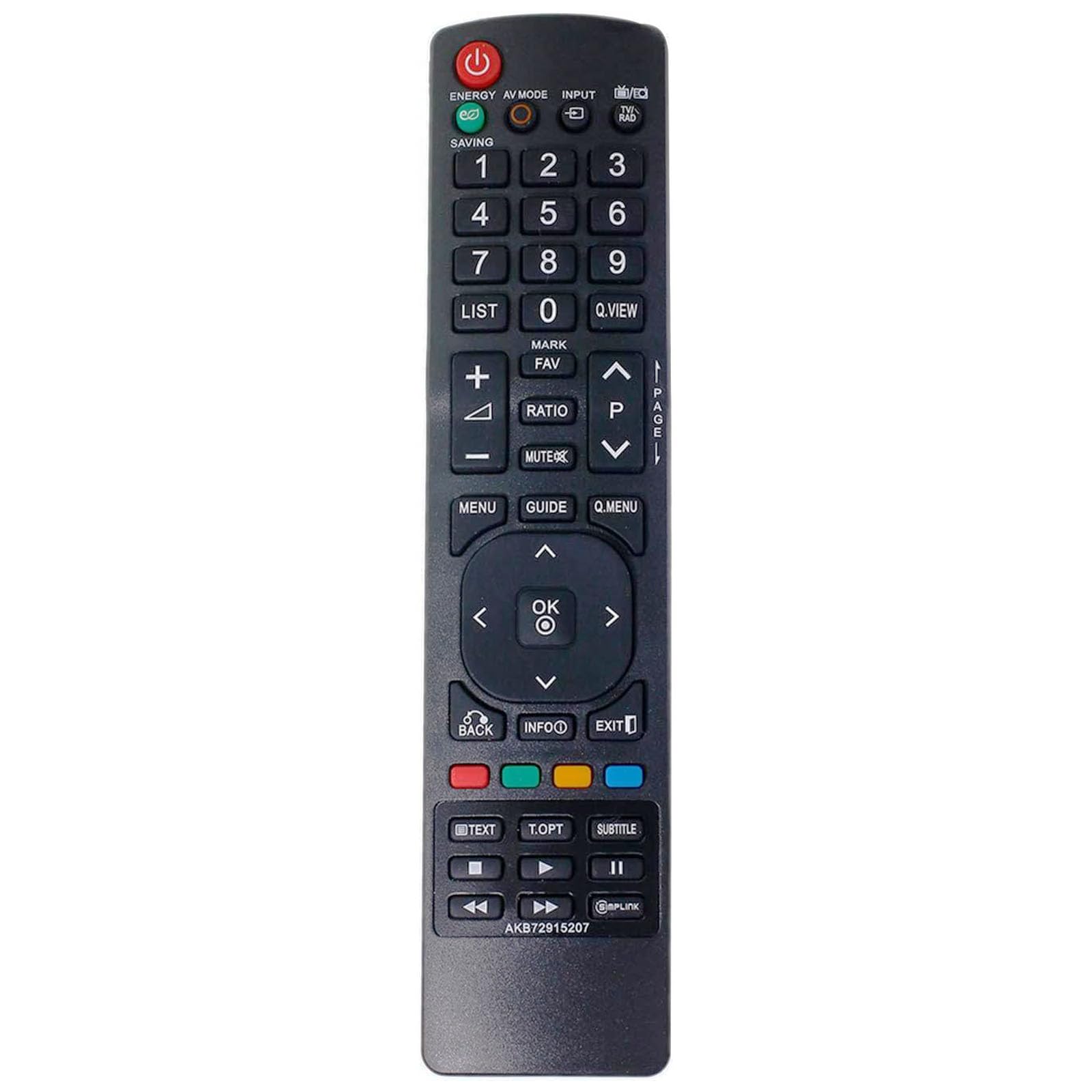 allimity AKB72915207 Replace Remote Control fit for LG 42LD420 32LE3300 32LD465 37LD450 42LD420 37LD465 42LD450 47LD420 47LX6500 42LD465 47LD450 32LE5400 32LE5300 42LE530C 50PK750 52LD550 22LE5500