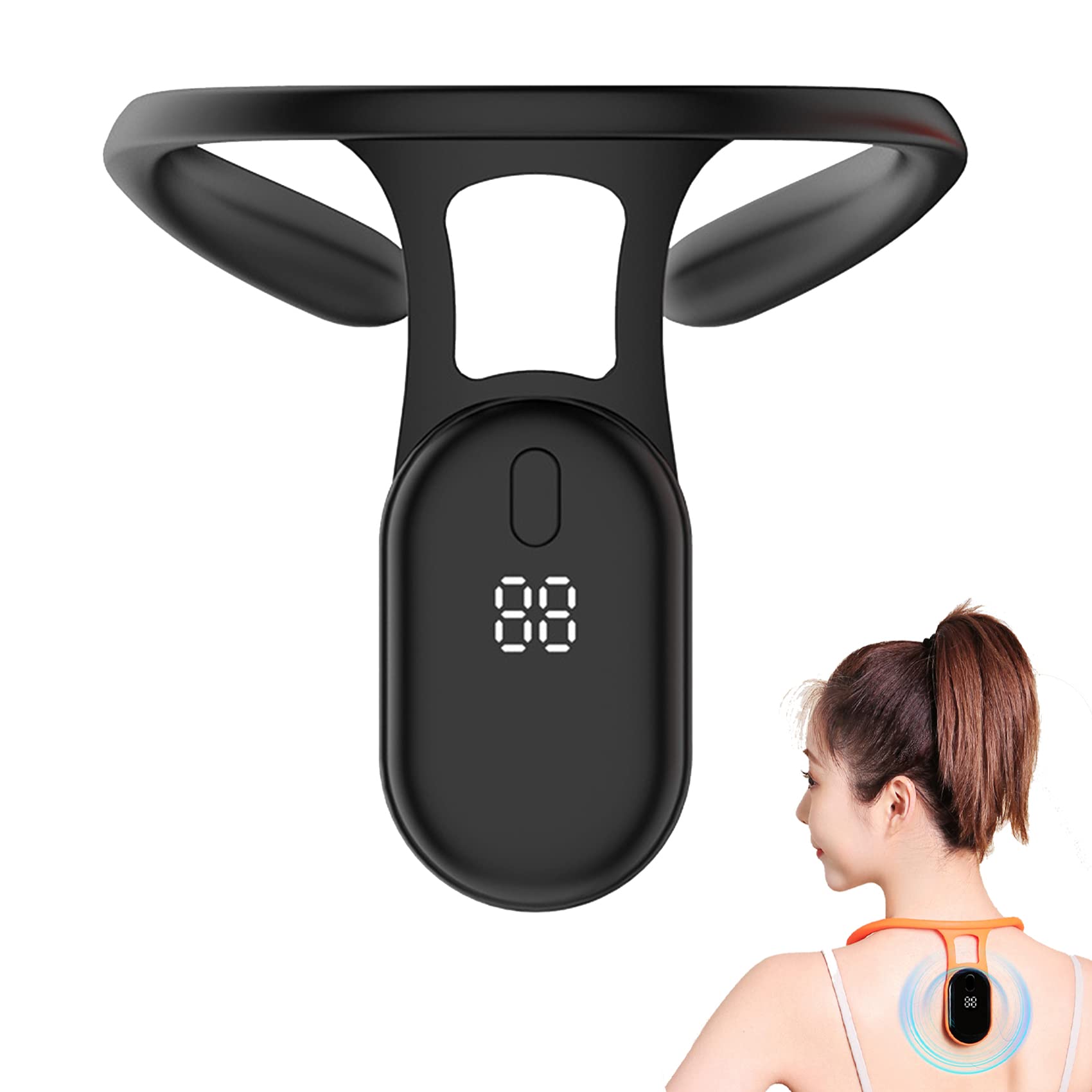 2023 New Mericle Ultrasonic Portable Lymphatic Soothing body shaping Neck Instrument (Black)