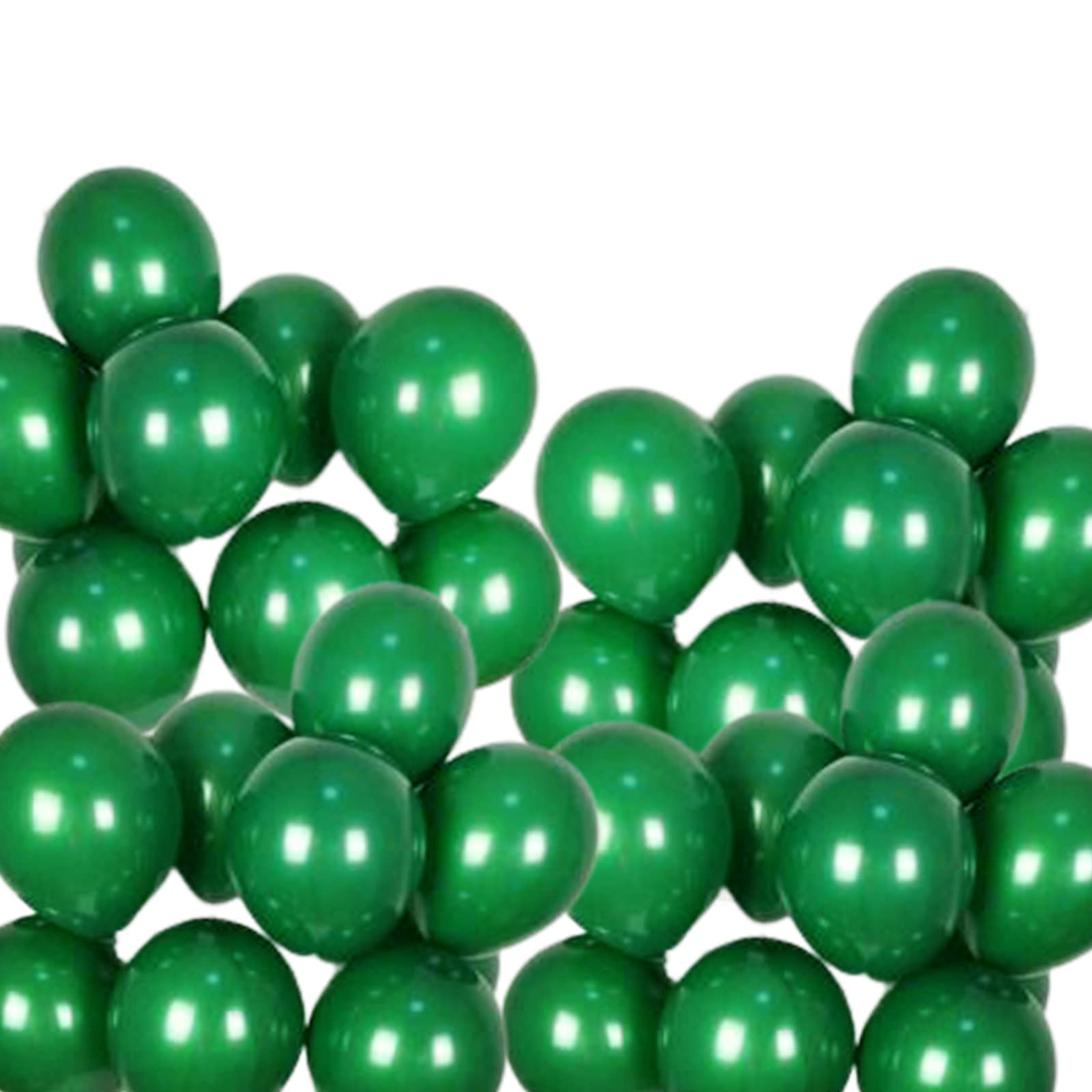 100 Pcs 10 Inch Mini Dark Green Balloons, Jungle Decorative Small Balloons Thick Latex Forest Party Baloons for Baby Shower, Birthday, Christmas, Wedding, Engagement Decorations
