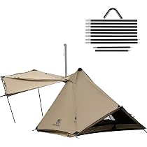 Amazon.com : OneTigris Conifer Canvas Tent with Stove Jack, Teepee Hot Tent  with Snow Skirt for Tent Stove Winter Camping (Coyote Brown) : Sports u0026  Outdoors