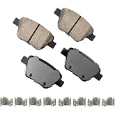 Akebono EUR1456 Euro Ultra Premium Ceramic Disc Brake Pad Kit , GREY