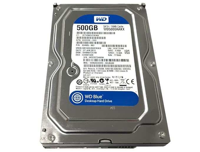 Western Digital WD5000AAKX-60U6AA0 Festplatte (500 GB, SATA, 3,5 cm)