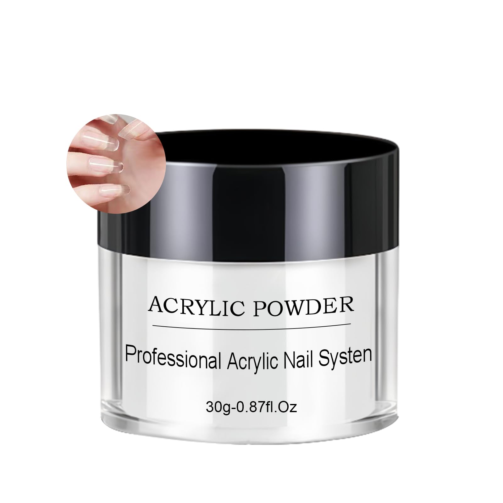 Clear Acrylic Powder for Nails, Professional Nail Acrylic Powder for Acrylic Nails Extension, Carving Nails Acrylic Nails Extension For Nail Art for Nails Beginners or Salon